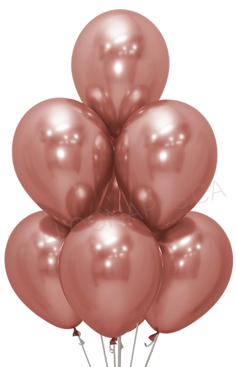 SEM (50) 11" Reflex Rose Gold balloons