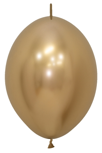 BET (25) 12" Link-O-Loon Reflex Gold balloons