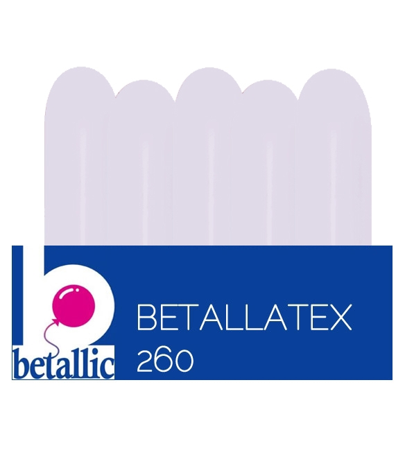 BET (50) 260 Pastel Matte Lilac Latex Nozzles Up balloons