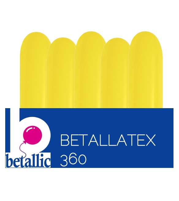 BET (50) 360 Fashion Yellow balloons