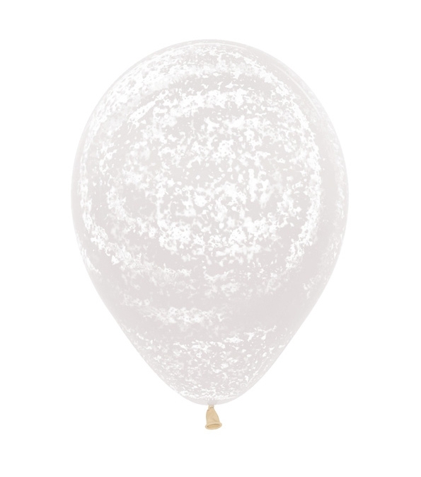 BET (50) Graffiti Frosty Crystal Clear balloons