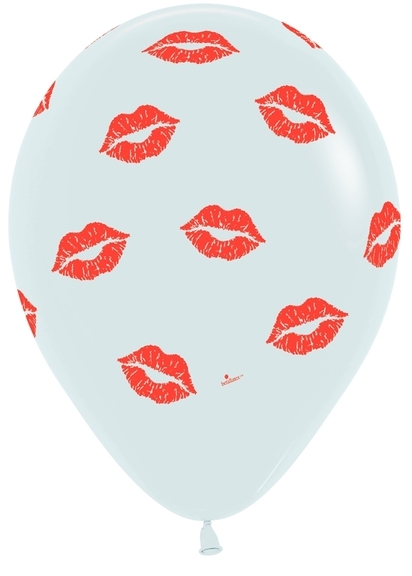 BET (50) Kisses 11" All Over Printed balloons