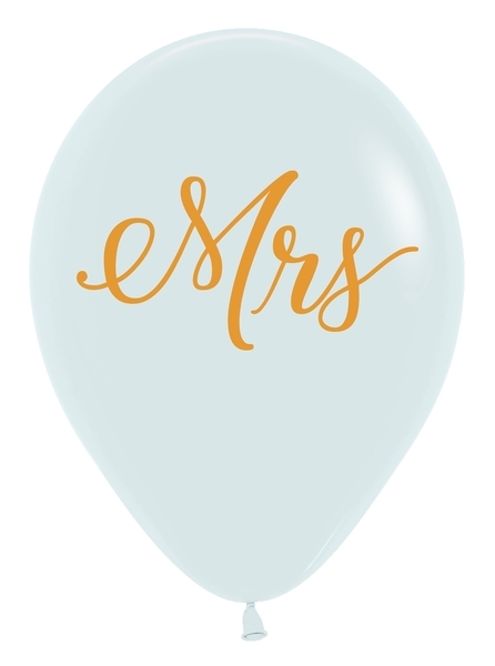 BET (50) 11" Mrs. Wedding Balloons balloons