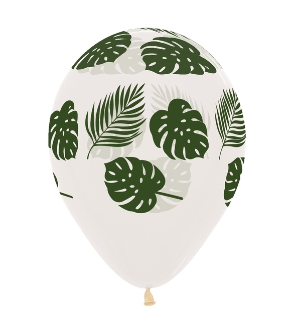 BET (50) 11" Clear Tropical Palm Fronds balloons