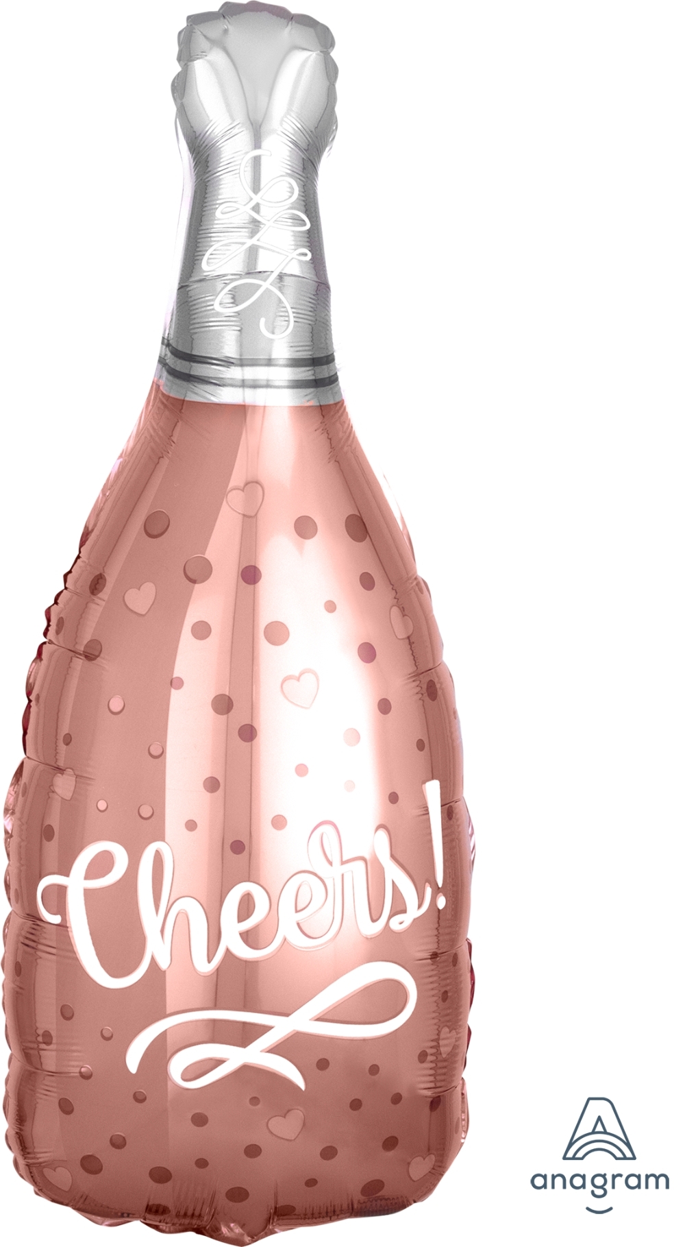 Cheers Rose Bottle Supershape balloon