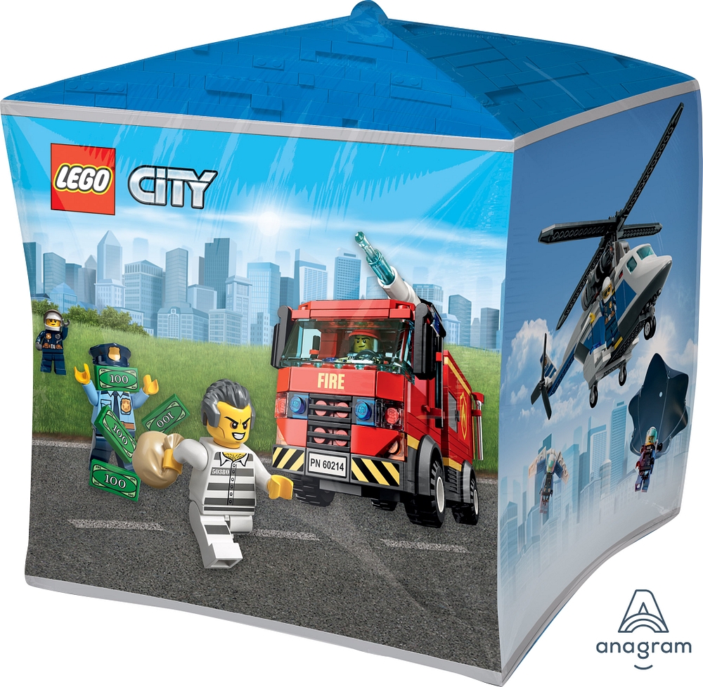 Cubez Lego City 15"x15" balloon
