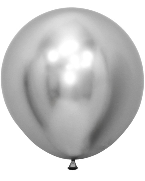 ECONO (1) 36" Econo-Luxe Silver balloons