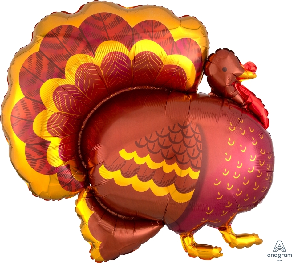 Fancy Turkey Thanksgiving Supershape balloon