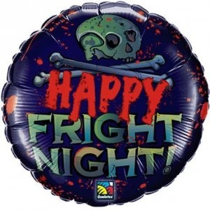Foil - 18" Happy Fright Night!  Halloween Balloon balloon