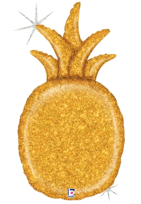 Gold Glitter Pineapple balloon
