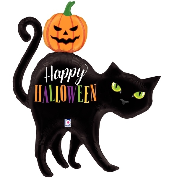 Halloween Black Cat SuperShape balloon