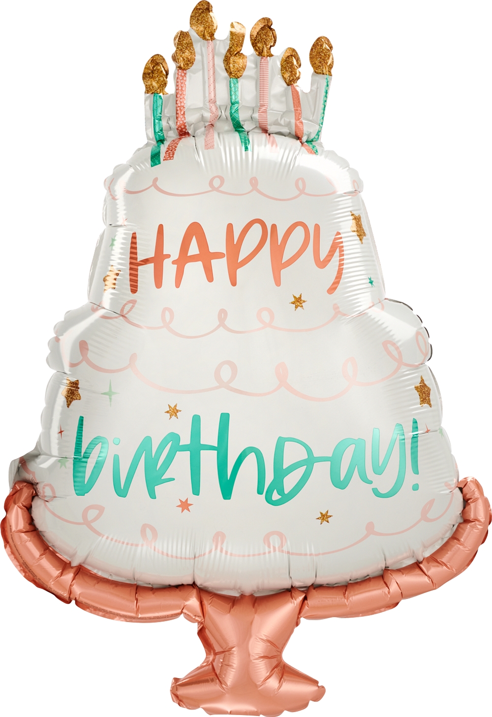 Happy Birthday Cake SuperShape balloon
