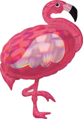 Iridescent Flamingo Super Shape balloon