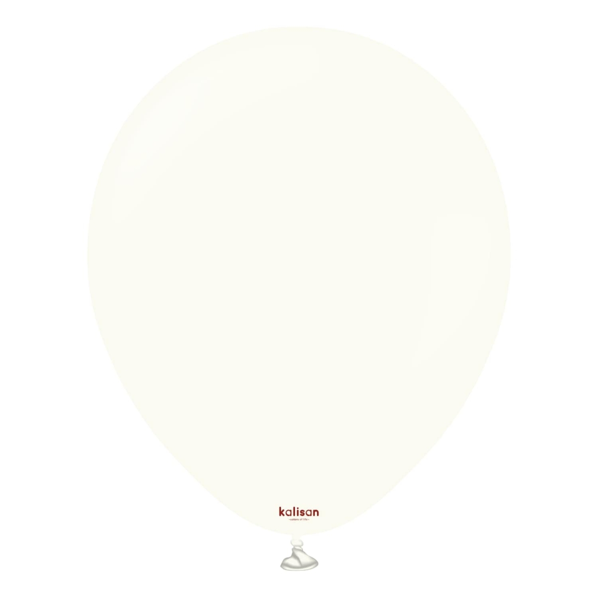 KALISAN (25) 18" Retro White Cream Balloons