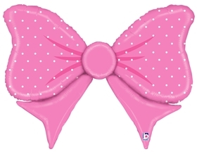 Large Shape Pink Bow balloon