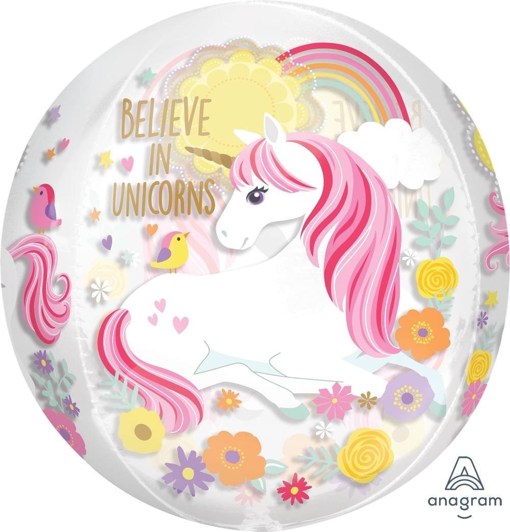 Magical Unicorn Orbz balloon