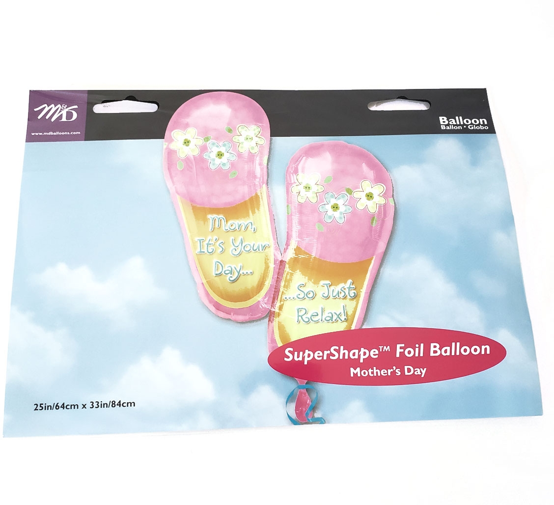 MD - Shape - Relax Mom Slippers - 25" x 33" balloon