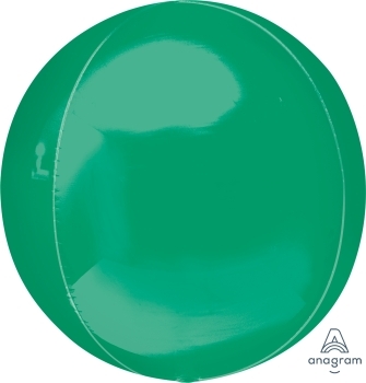 Metallic Green Orbz balloon *unpacked