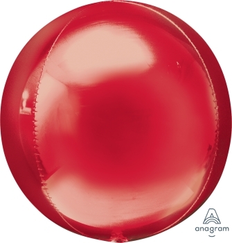 Metallic Red Orbz balloon