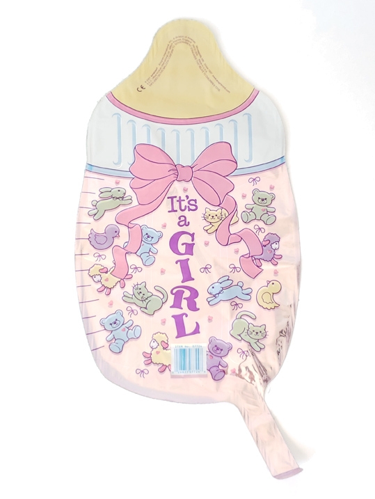 Mini Shape - Baby Bottle Girl balloon
