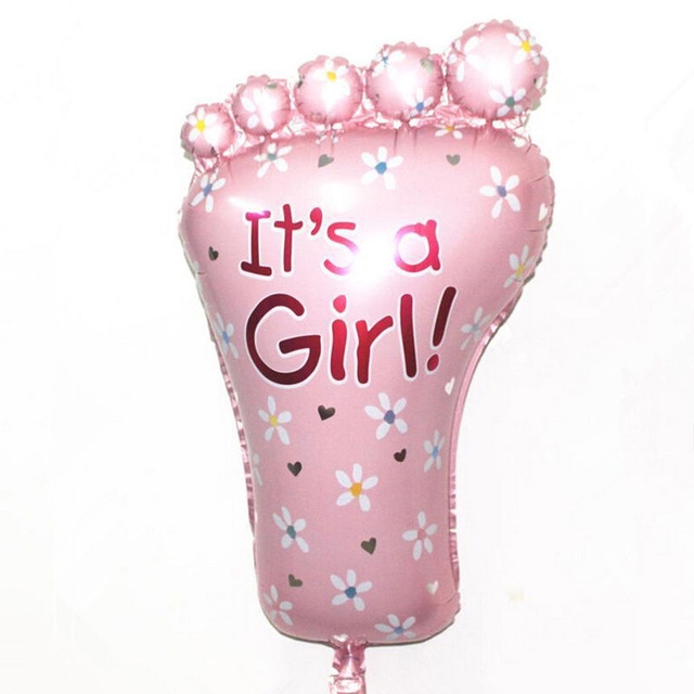 Mini Shape - It's A Girl Foot balloon