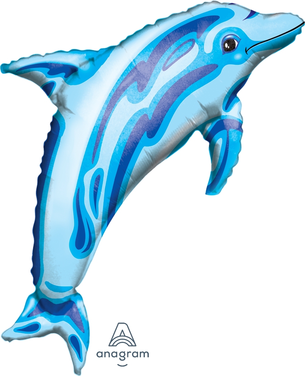 Mini Shape - Ocean Blue Dolphin balloon