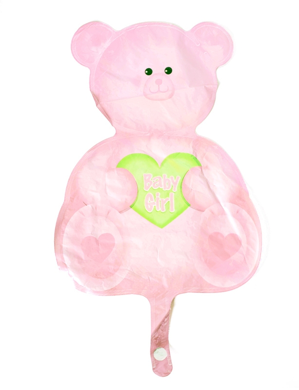 Mini Shape - Wanderfuls - Girl Bear balloon