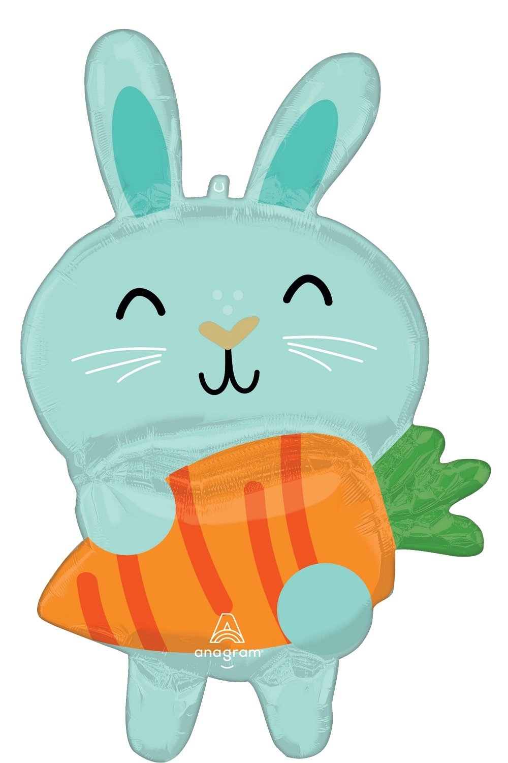 Minty Bunny with Carrot balloon