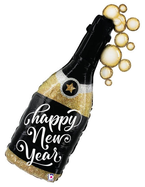 New Year Champagne Bubbles Bottle balloon