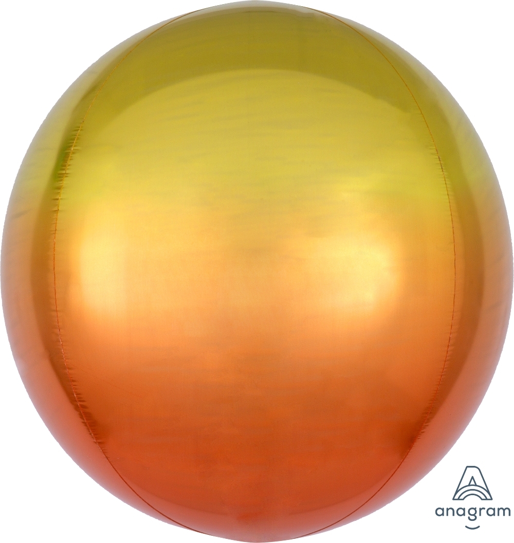 Ombre Orbz Yellow & Orange balloon
