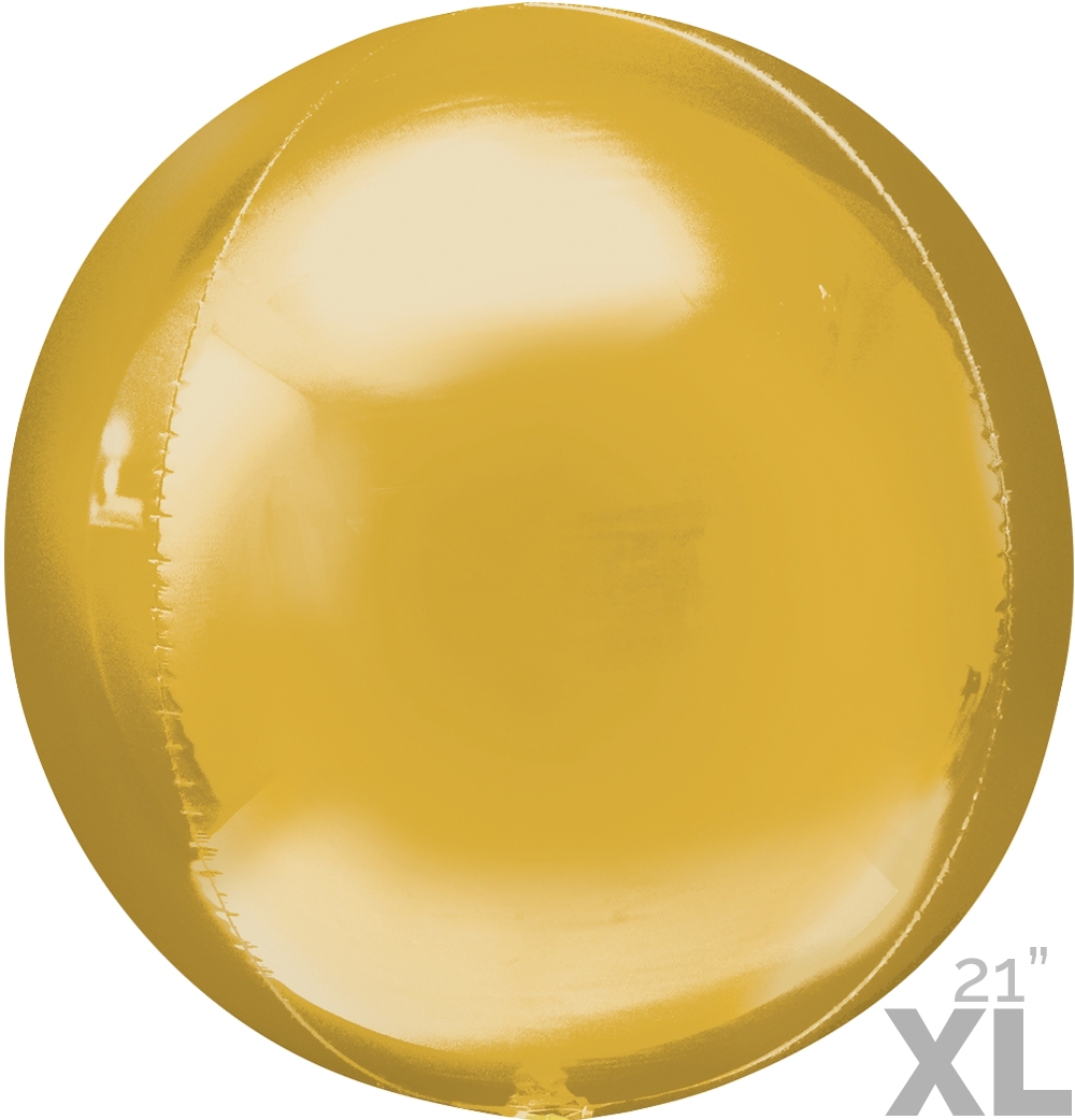ORBZ Jumbo XL Gold 21" balloon