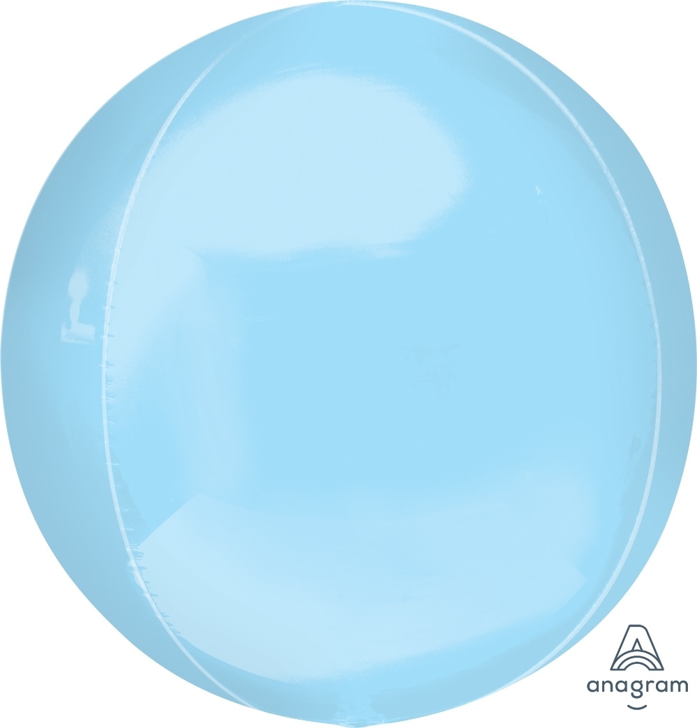 Pastel Blue Orbz Balloon *Polybagged