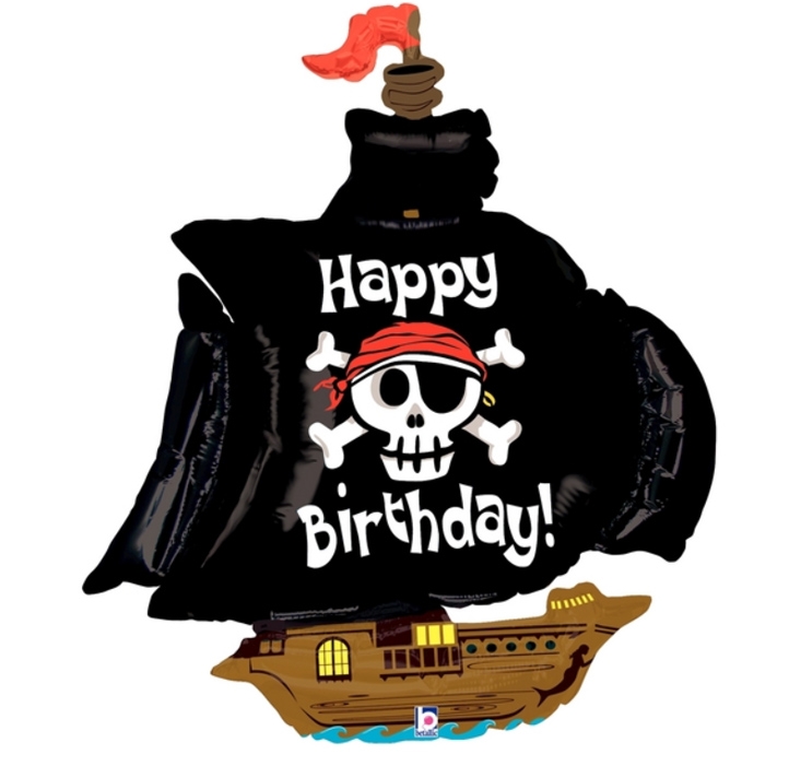 Pirate Ship Birthday Supershape balloon
