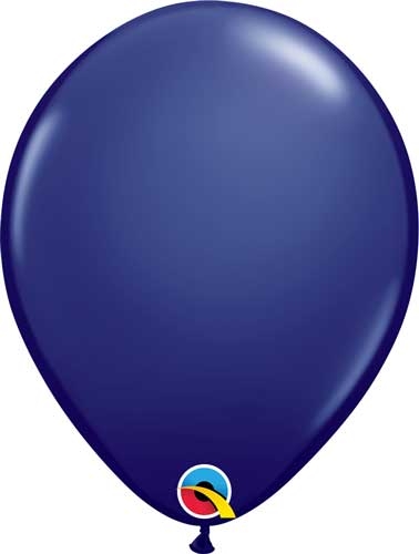 Q (50) 16" Standard Navy balloons