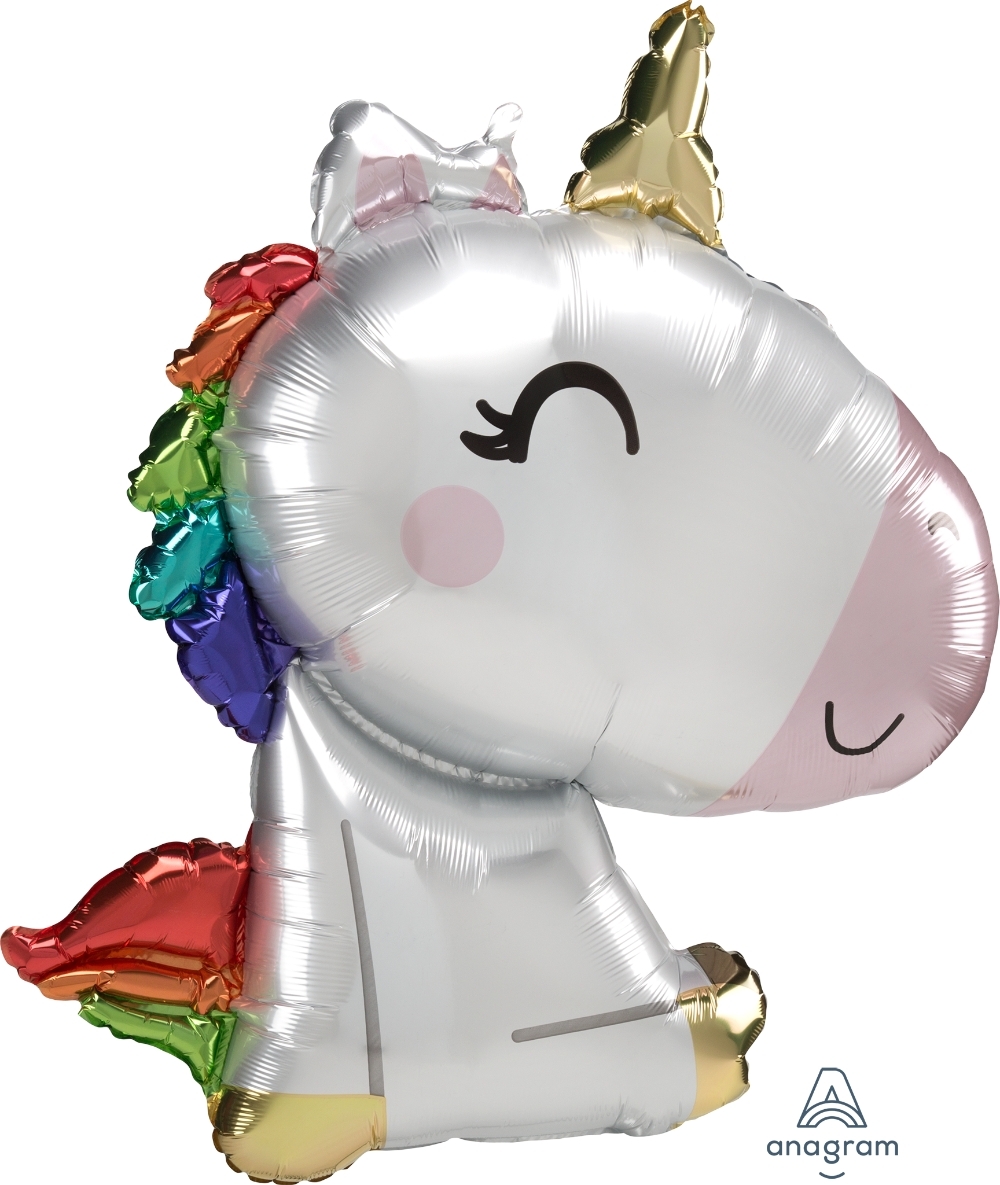 Satin Cute Unicorn SuperShape balloon
