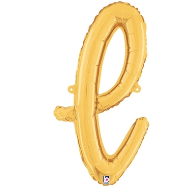 Script Letter L Gold - Self Sealing Air Fill balloon