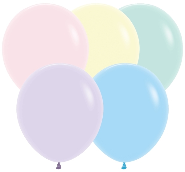 SEM (25) 18" Pastel Matte Assortment balloons