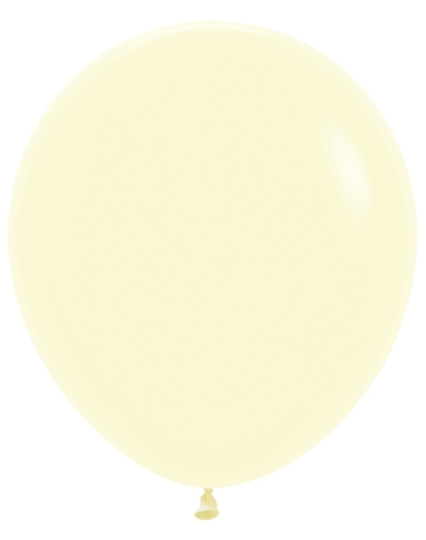 SEM (25) 18" Pastel Matte Yellow balloons