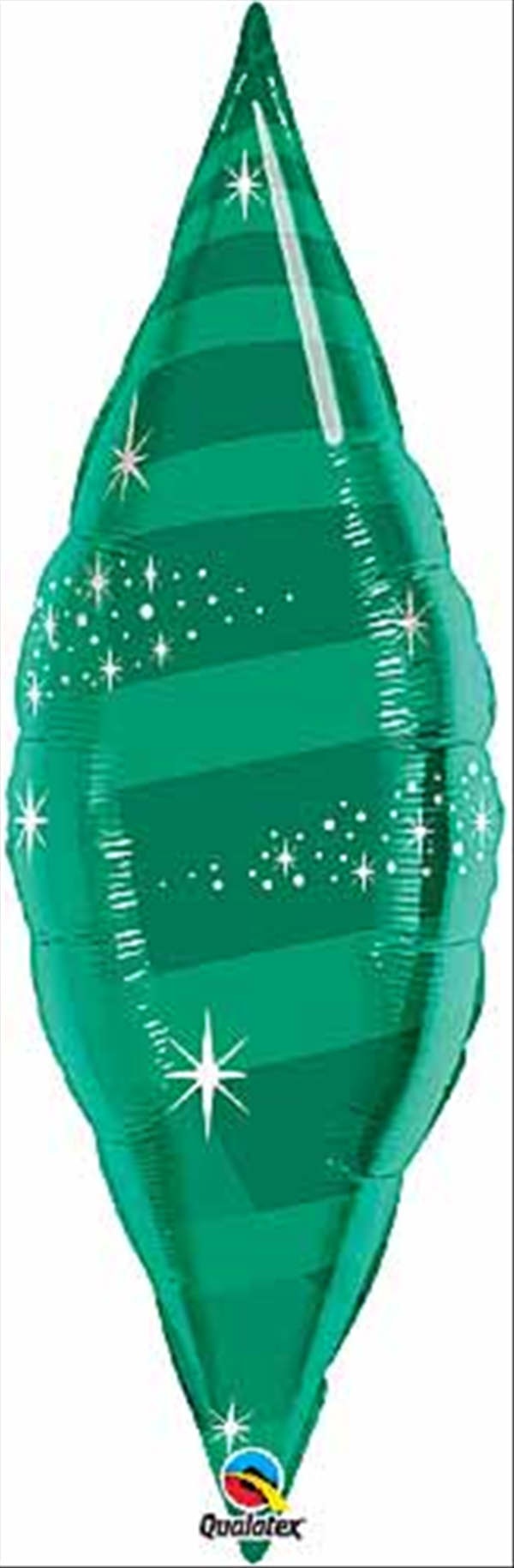 Shape - 38" Taper Swirl - Emerald balloon