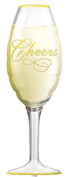 Shape - Champagne Glass 14"x38" balloon