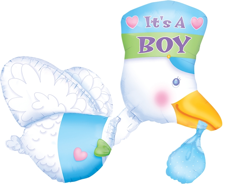 Shape - Stork - It's A Boy balloon