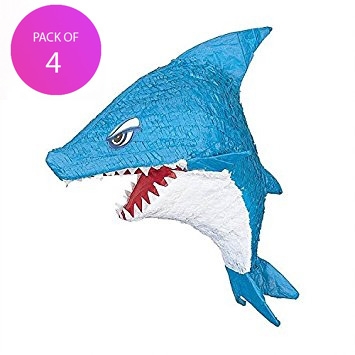 (4) Shark Pinata - Pack of 4