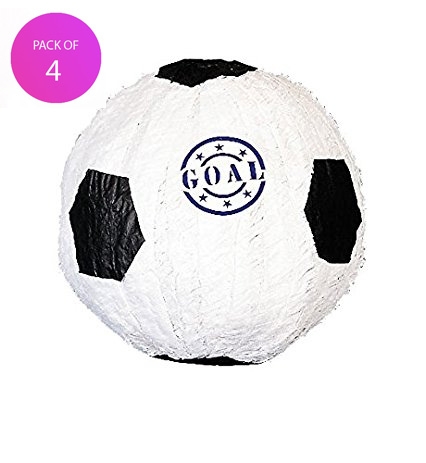 (4) Soccer Ball Pinata - Pack of 4