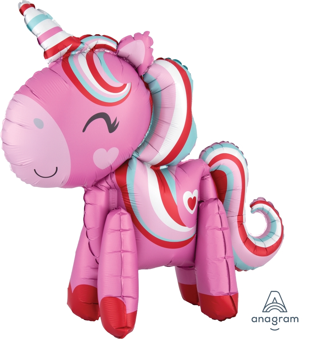 Standing Magical Love Unicorn Air-fill Self-Sealing balloon