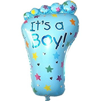 Super Shape G - It's A Boy Foot balloon