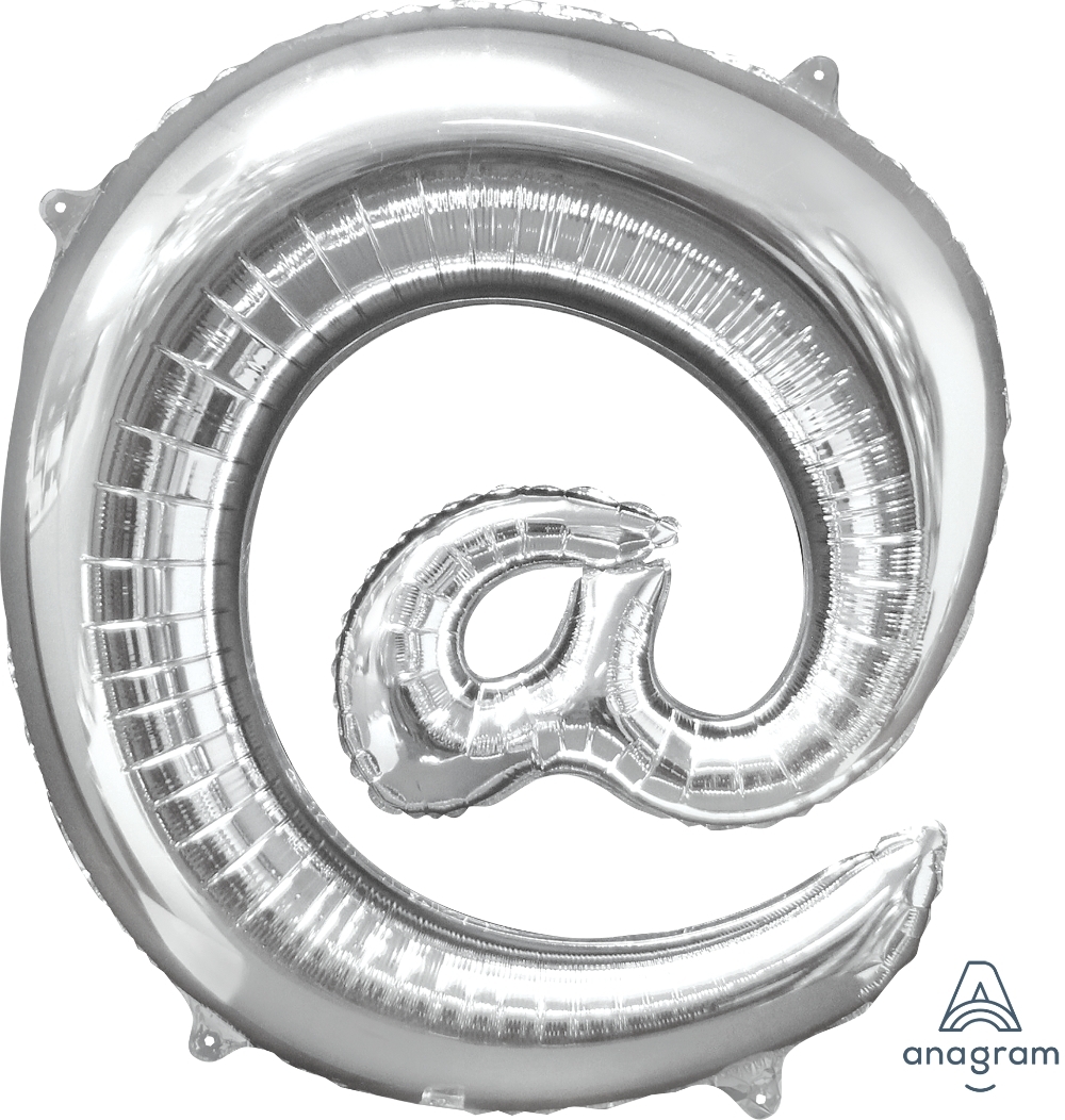 Symbol  @ Silver Letter balloon