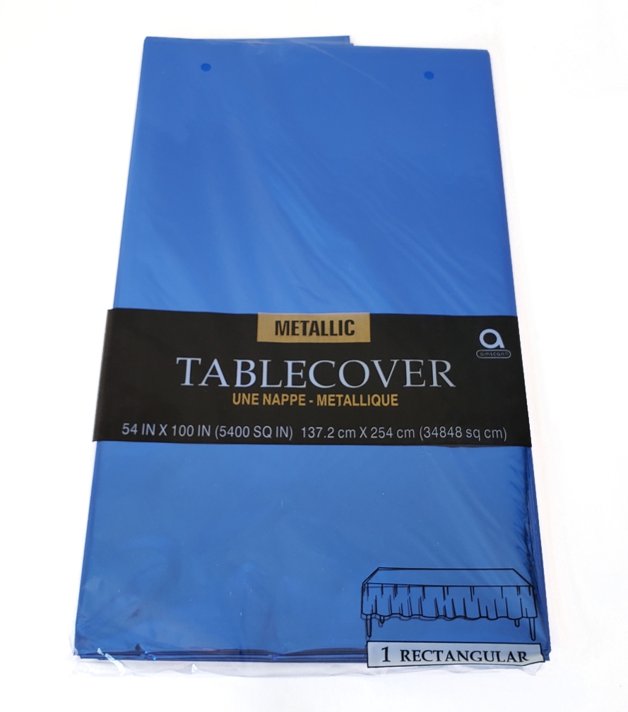 Tablecover Metallic 54"x100" - Blue