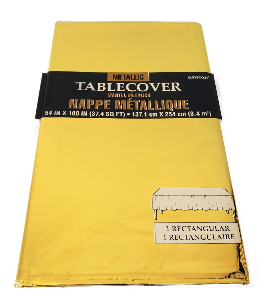 Tablecover Metallic 54"x100" - Gold