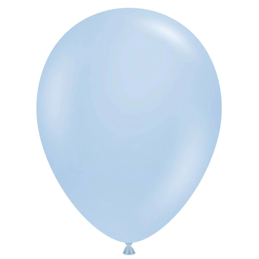 TUFTEX (100) 11" Monet Pastel Blue balloons