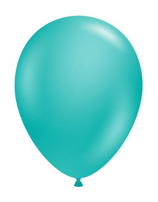 TUFTEX (100) 11" Teal balloons